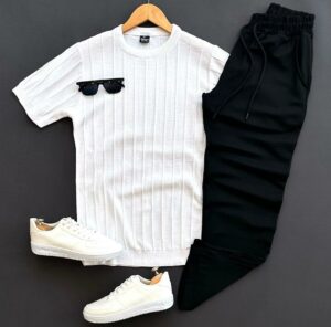 DVODELNI KOMPLET BELO CRNA