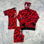 muški komplet trenerka camo crveni ACG pamuk duks majica šorts