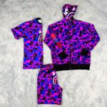 muški komplet trenerka camo ljubicasta ACG pamuk duks majica šorts