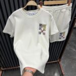 Muški komplet majica i šorc beli Off White