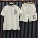 Muški komplet majica i šorc beli Off White