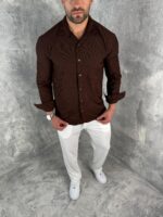 Muška rebrasta košulja i pantalone – Monaco Set - Slika 5