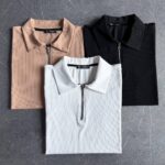 Muške Zip Pletene Majice Set - Slika 2