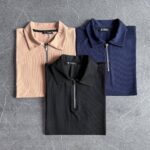 Muške Zip Pletene Majice Set - Slika 6