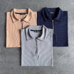 Muške Zip Pletene Majice Set - Slika 5