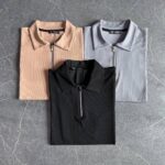 Muške Zip Pletene Majice Set - Slika 4