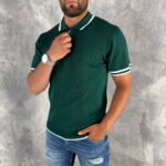 Muška premium rebrasta polo majica sa rajsferšlusom