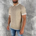 Muška premium rebrasta polo majica sa rajsferšlusom