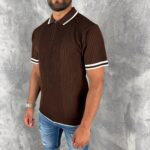 Muška premium rebrasta polo majica sa rajsferšlusom