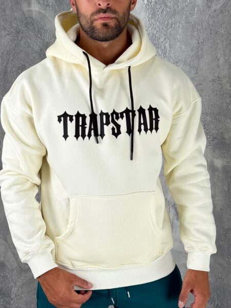 Muški Duks Trapstar – Jednobojni Model - Krem (detalj)
