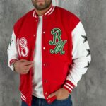 Muška Retro BM Varsity Bejzbol Jakna - Slika 2