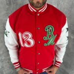 Muška Retro BM Varsity Bejzbol Jakna - Slika 3