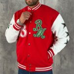 Muška Retro BM Varsity Bejzbol Jakna - Slika 6