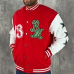 Muška Retro BM Varsity Bejzbol Jakna - Slika 5