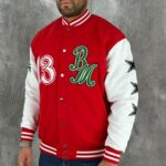 Muška Retro BM Varsity Bejzbol Jakna - Slika 4