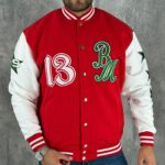 Muška Retro BM Varsity Bejzbol Jakna - Slika 9
