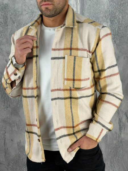 Muška Lumberjack karirana flanel košulja-jakna